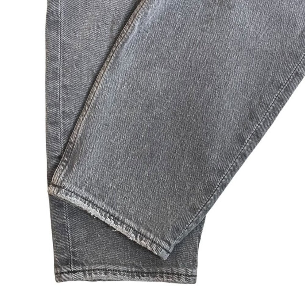 ABERCROMBIE & FITCH Curve Love High-Rise Mom Jean Gray Wash - Size 27 - Picture 5 of 9